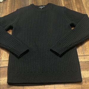 Theory Men's Clint Ribbed Crew Neck Merino Wool Sweater Size M